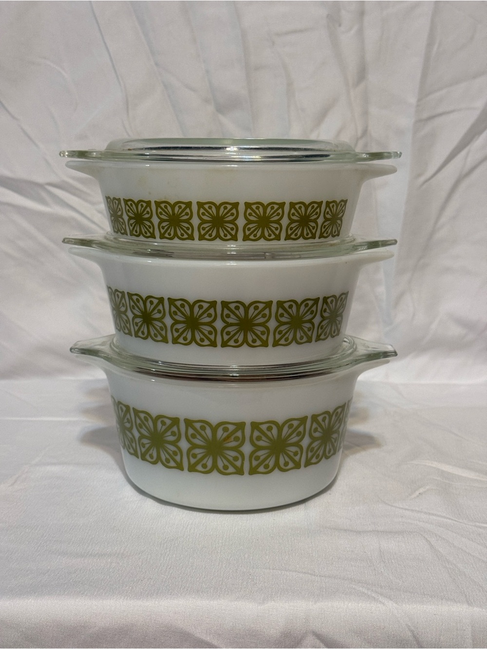 Pyrex Verde Casserole Set